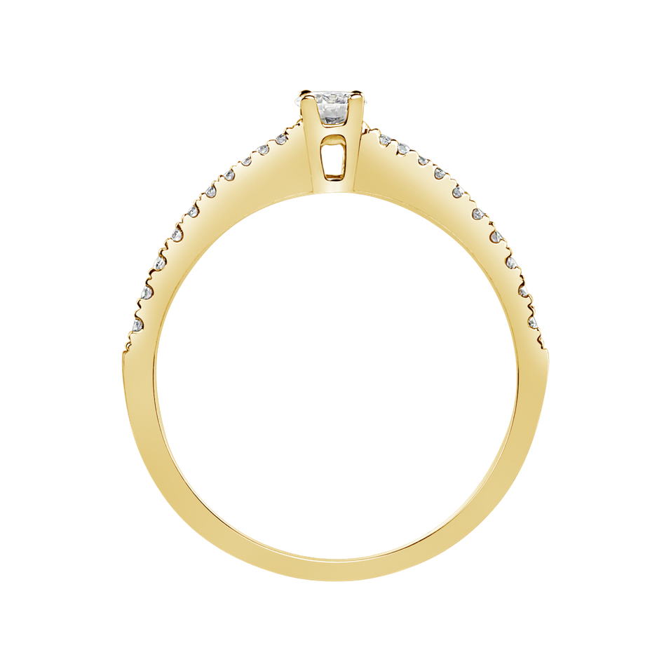 Prsteň s diamantmi Glittery Love