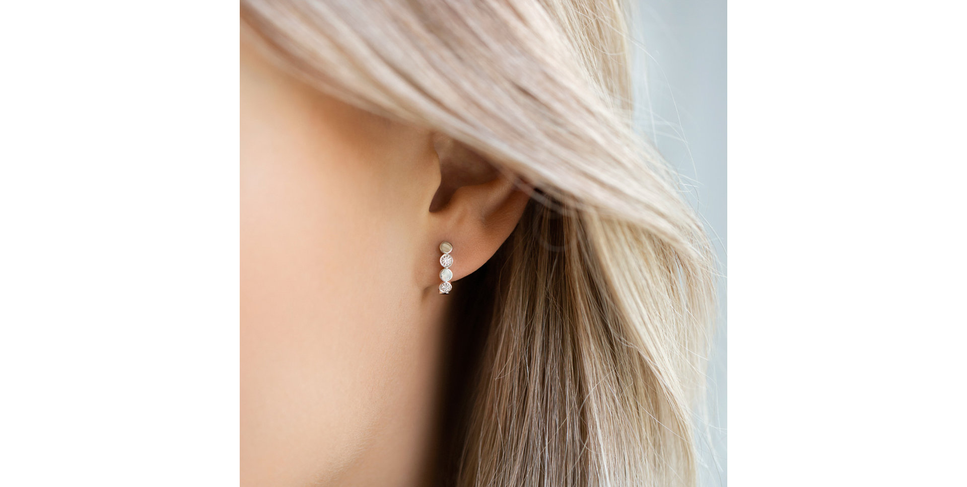 Náušnice s diamantmi Shiny Dots