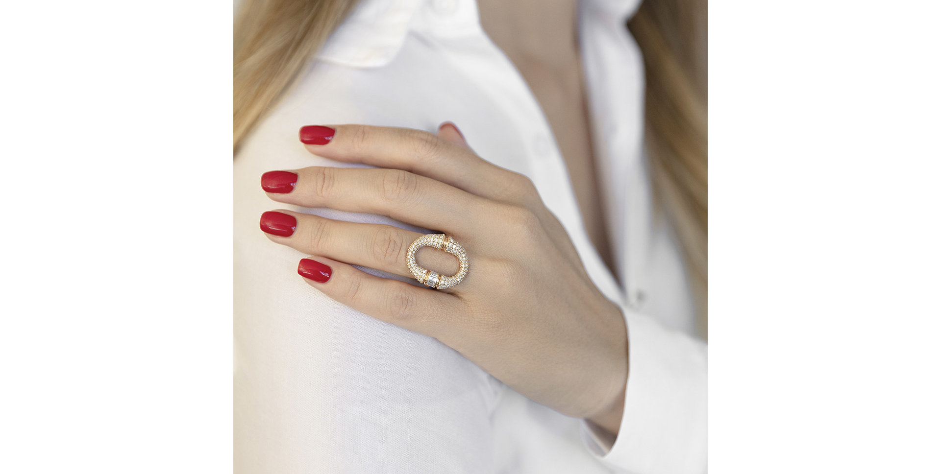 Prsteň s diamantmi Morpheus Ribbon