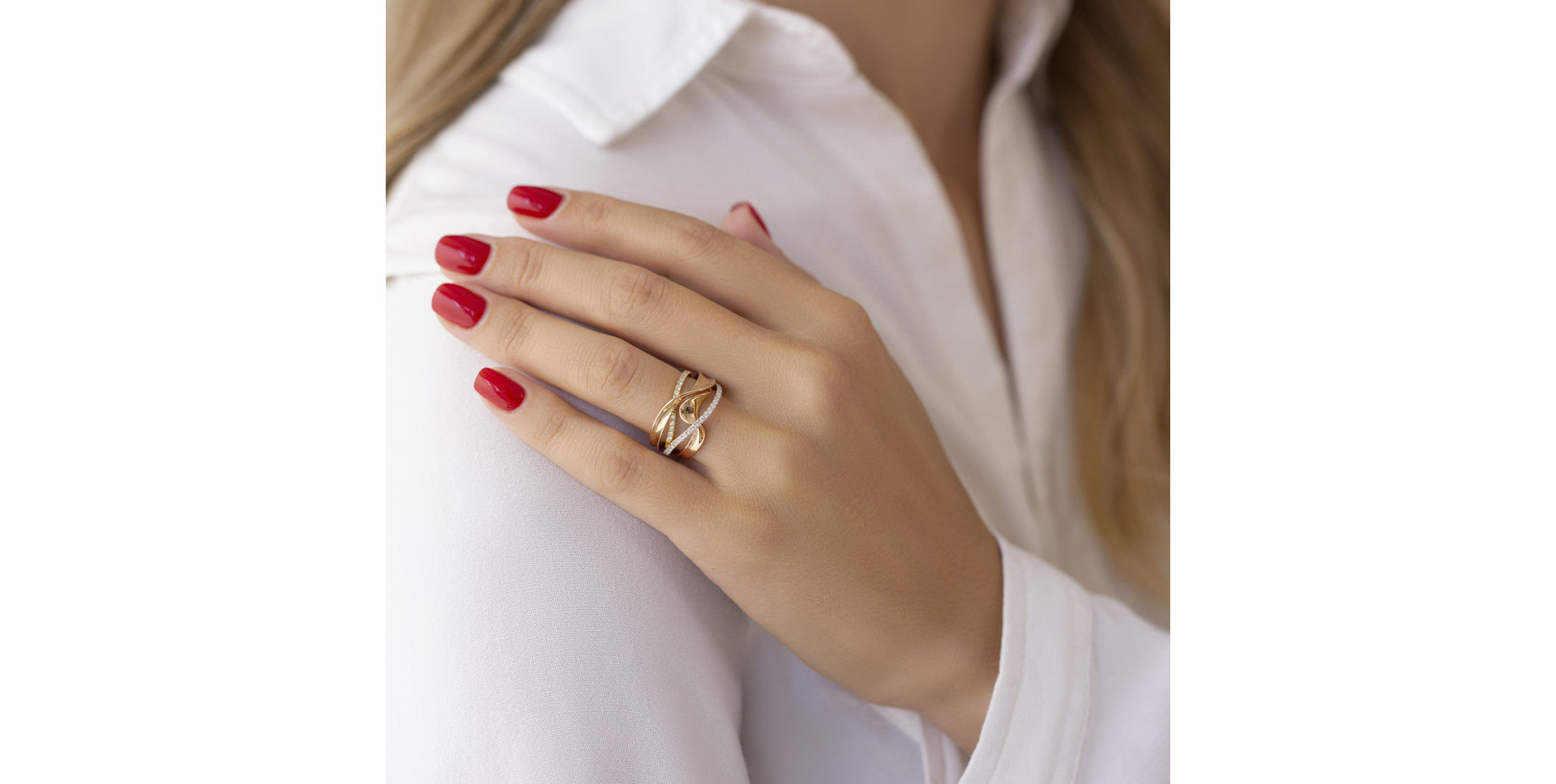 Prsteň s diamantmi Amelia