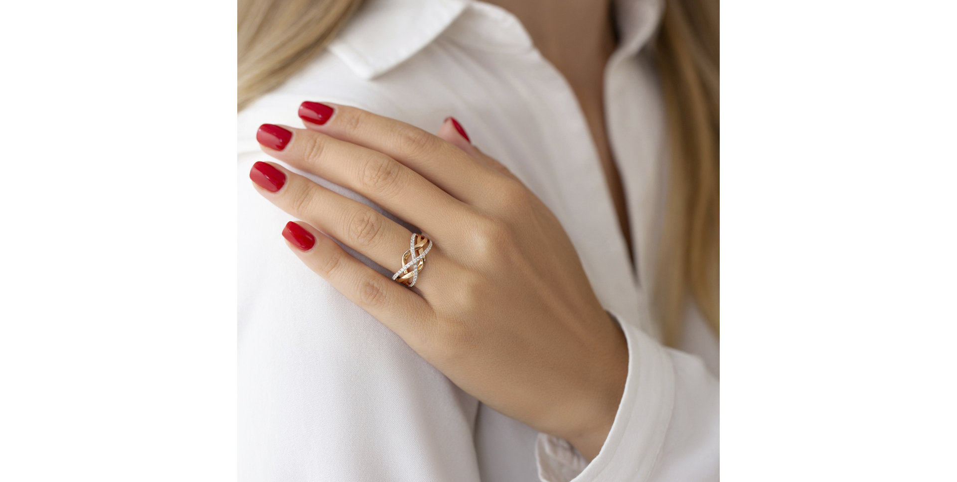 Prsteň s diamantmi Véronique