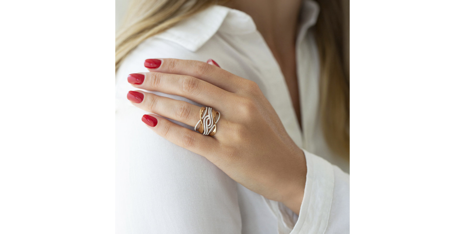 Prsteň s diamantmi Tangled Diamond