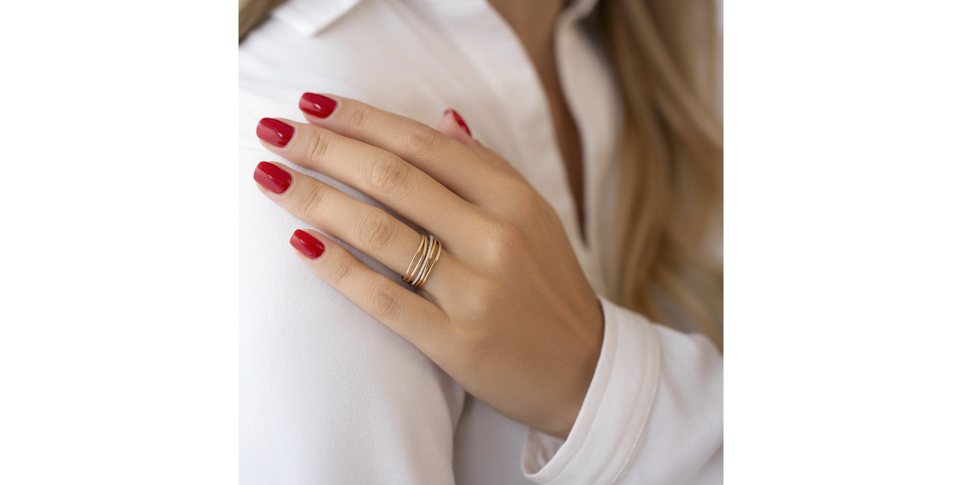 Prsteň s diamantmi Morning Rays