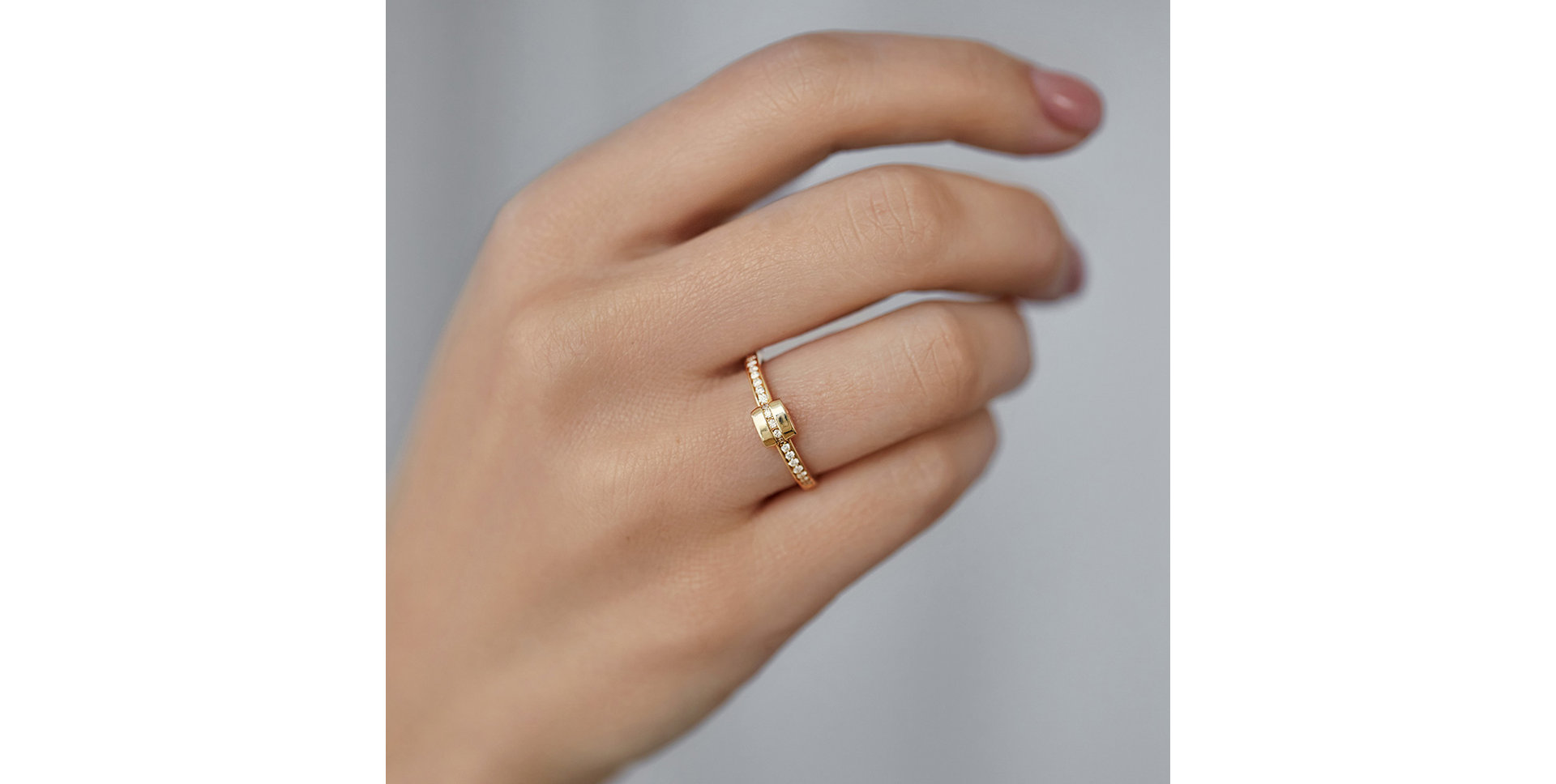 Prsteň s diamantmi Square Galaxy