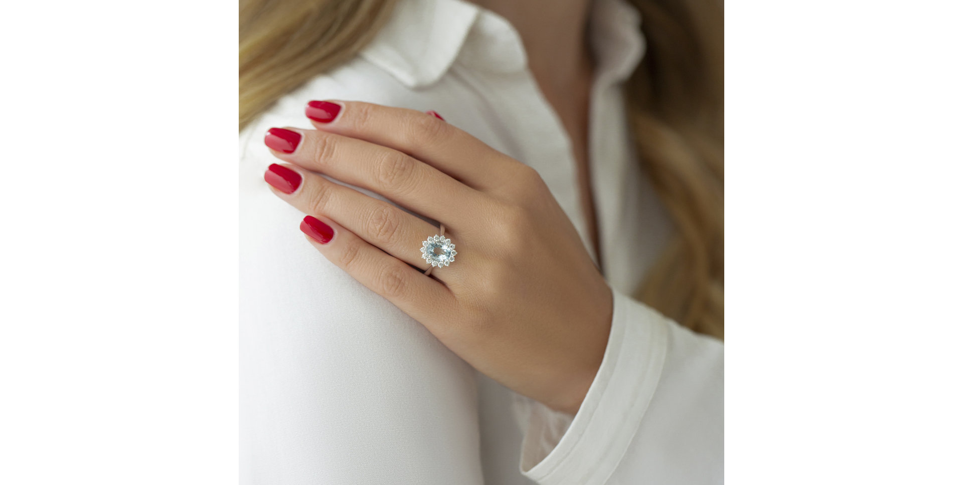 Prsteň s zafírom a diamantmi Fabulous Lady