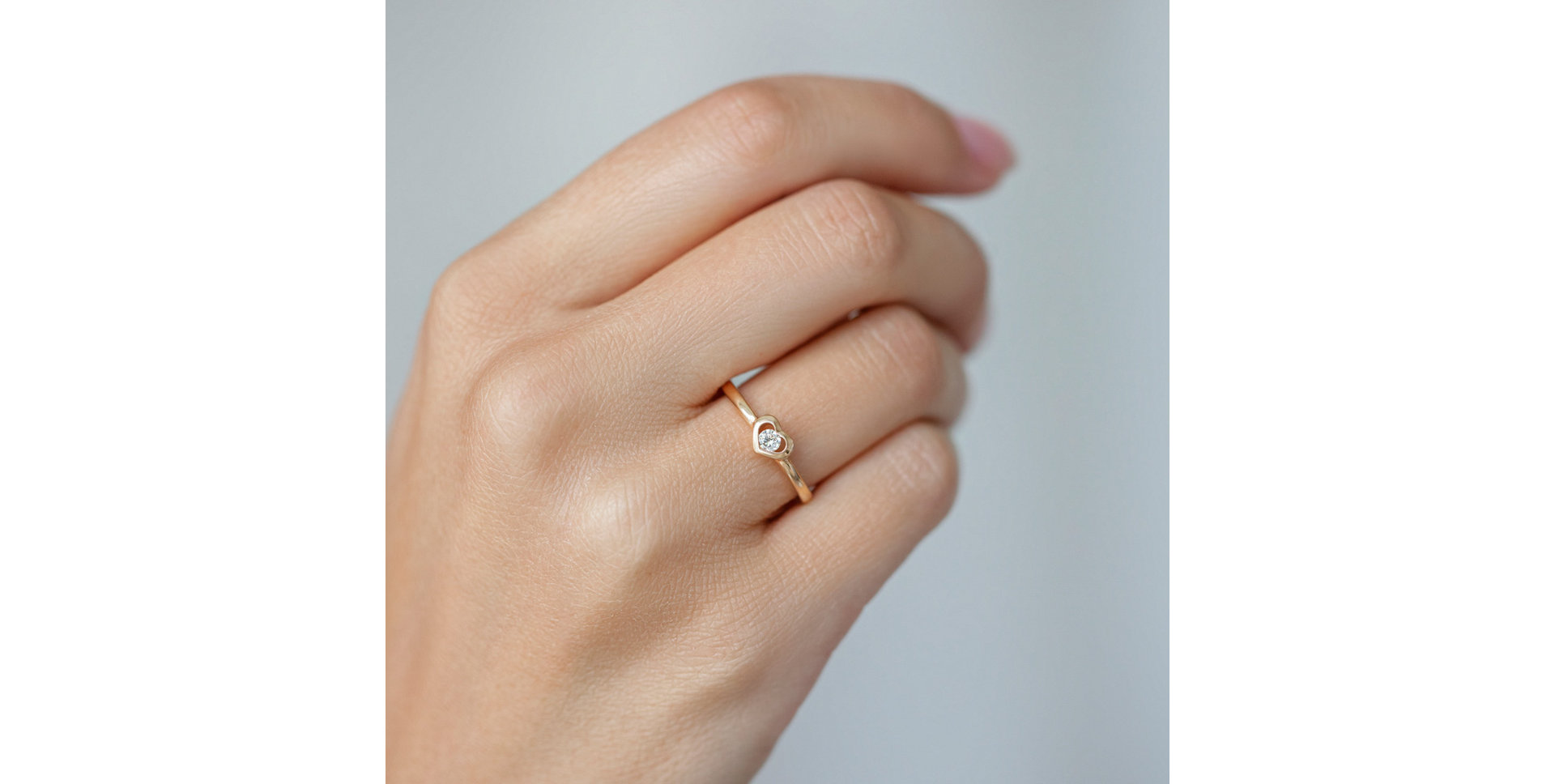 Prsteň s diamantom Sweet Heart