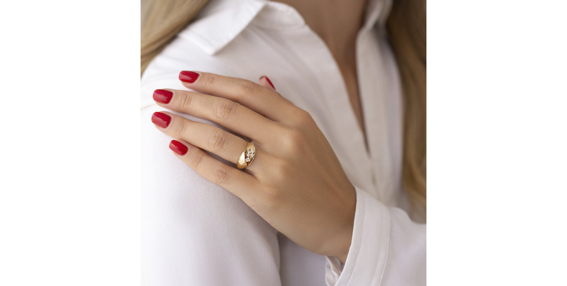 Prsteň s diamantmi Katallina