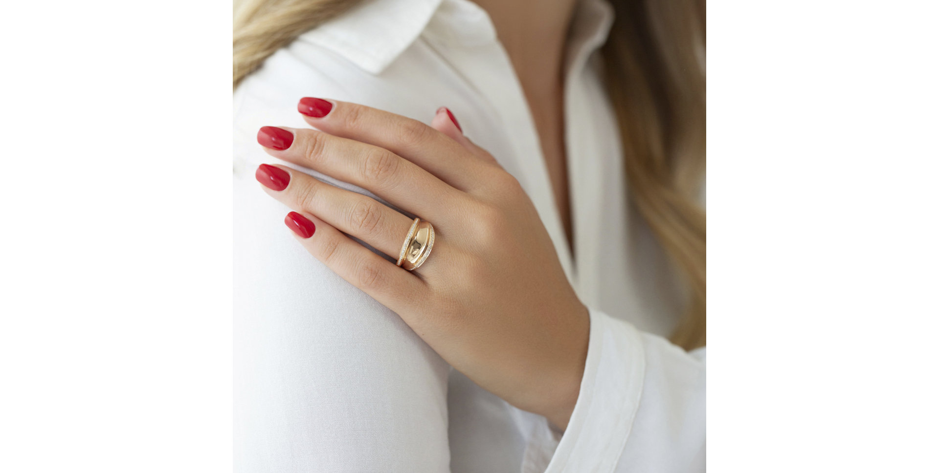 Prsteň s diamantmi Rita