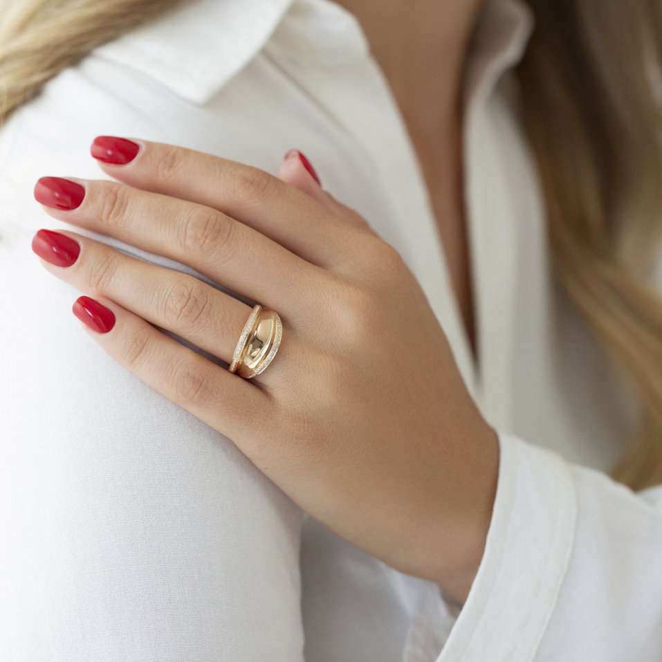 Prsteň s diamantmi Rita