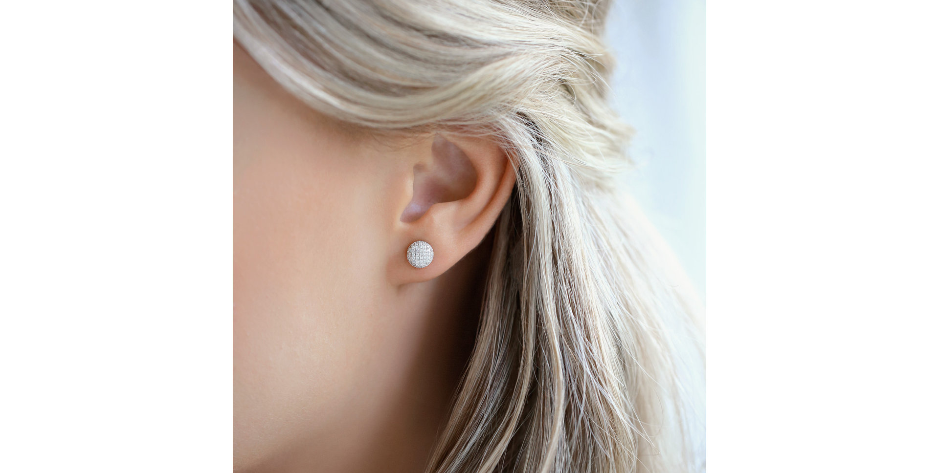 Náušnice s hnedými diamantmi Wonder Planet