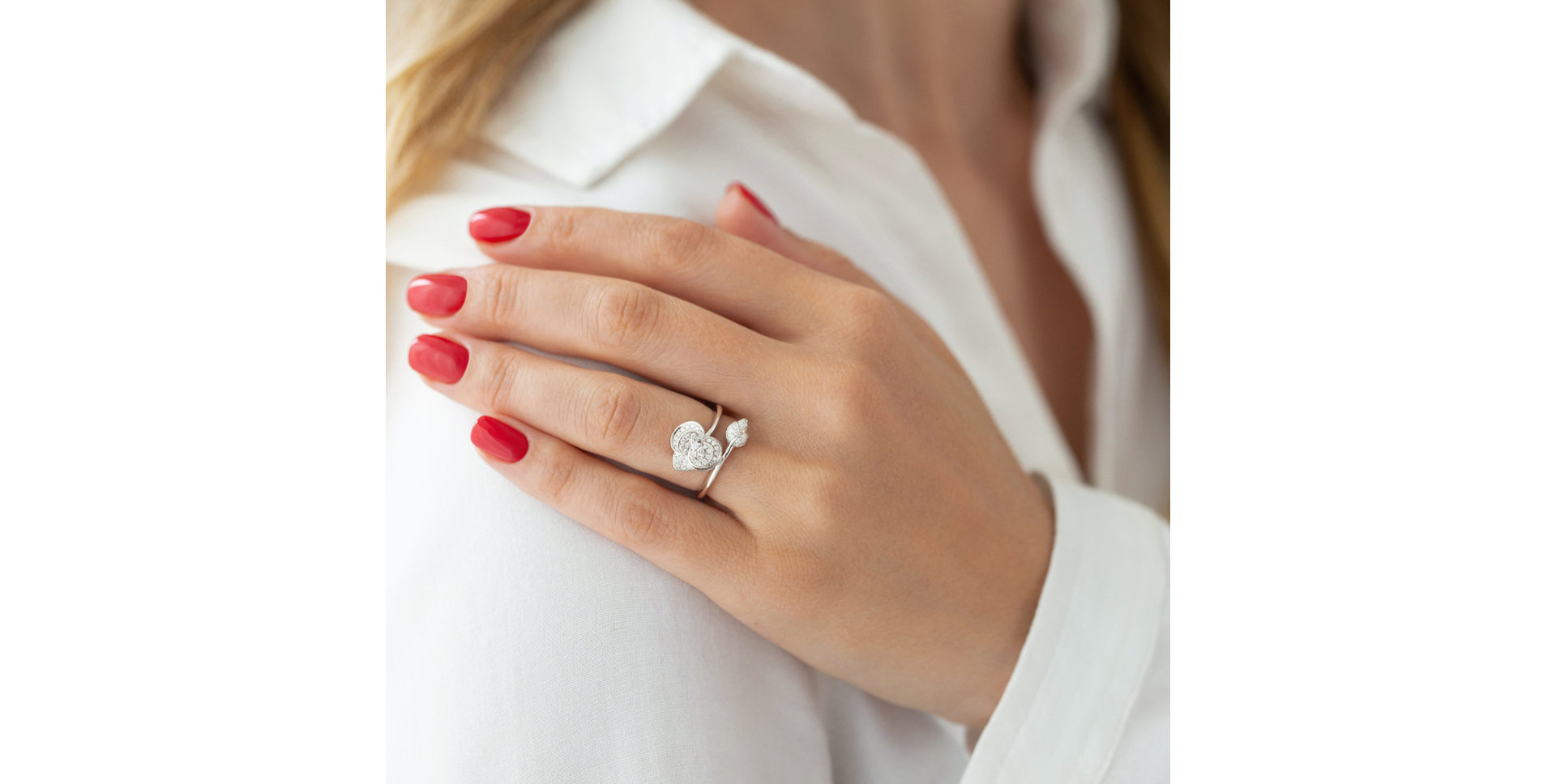 Prsteň s diamantmi Garden Rhytm