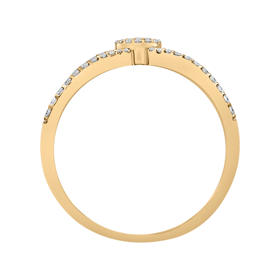 Prsteň s diamantmi Lustrous Charm