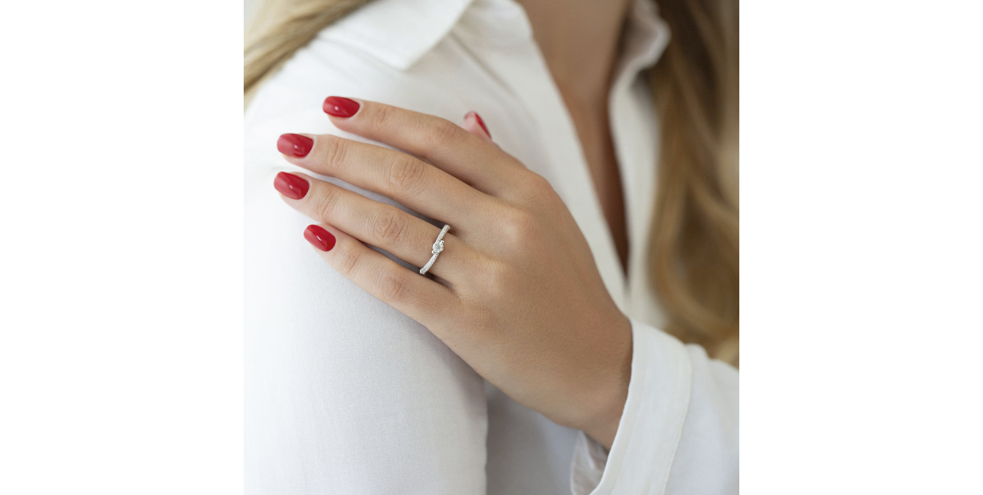 Prsteň s diamantmi Artistic