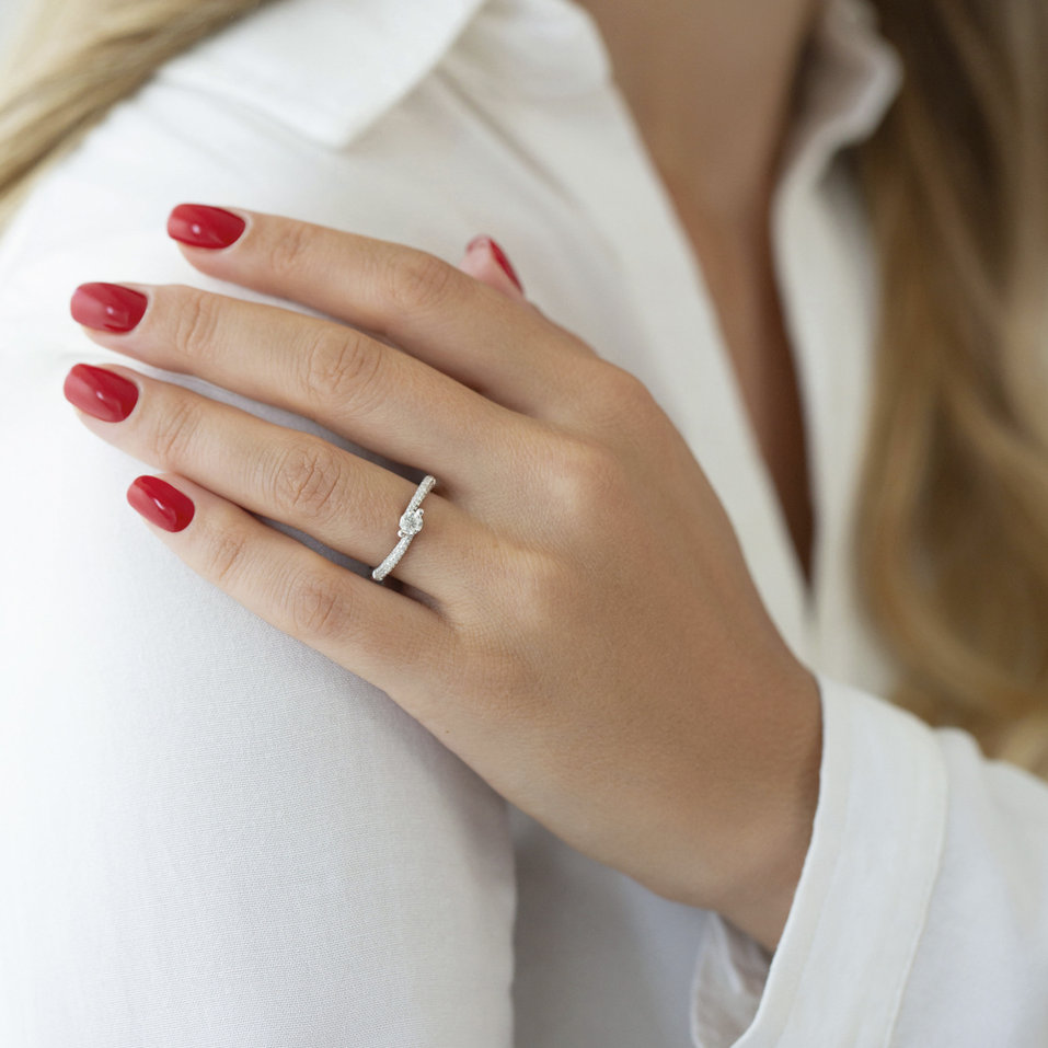 Prsteň s diamantmi Artistic