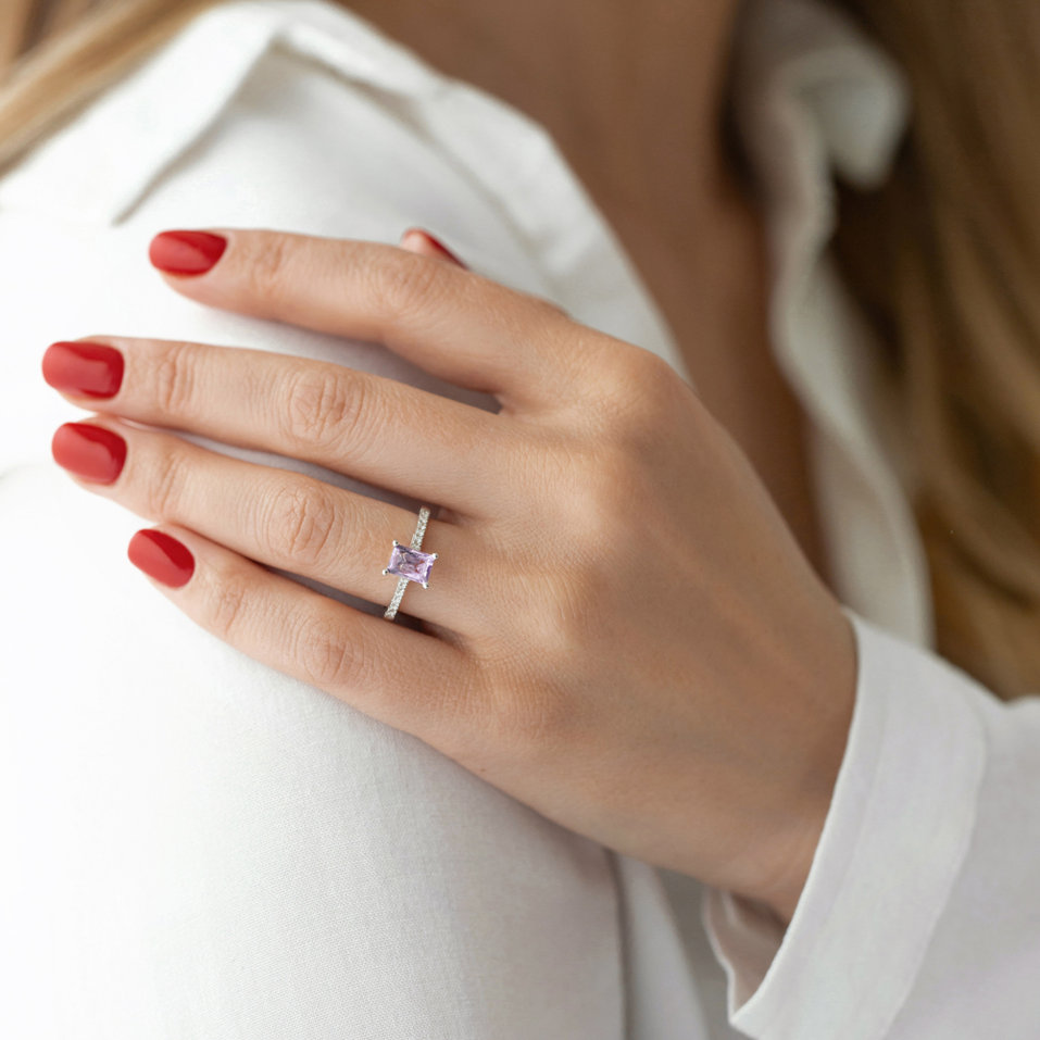 Prsteň s topásom a diamantmi Miracle Gem