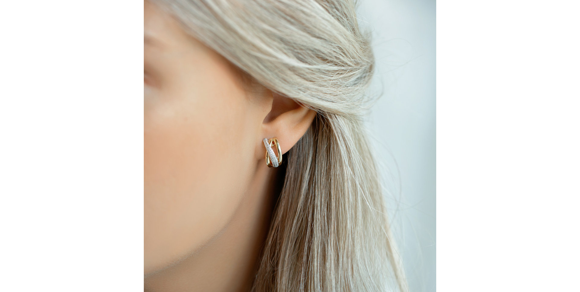 Náušnice s čiernymi diamantmi Moon Opium