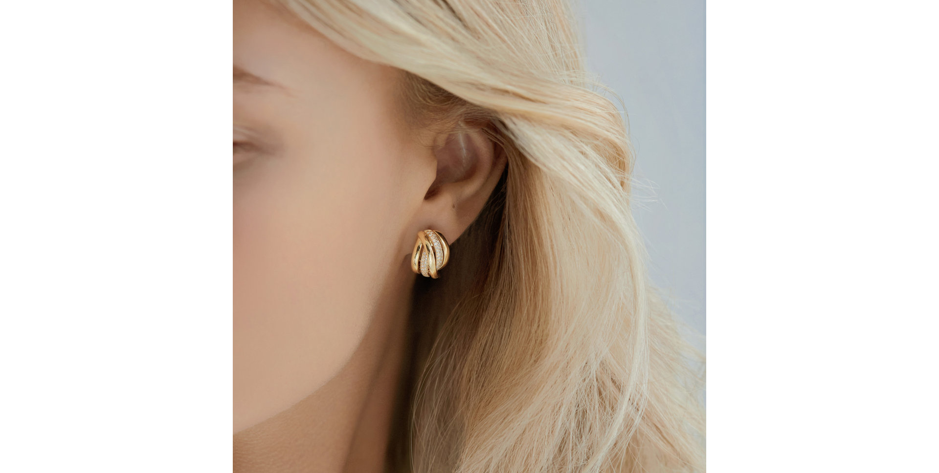 Náušnice s diamantmi Festive Moment