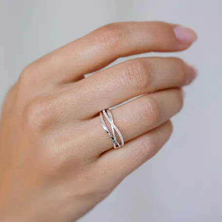 Prsteň s diamantmi Sparkling Ray