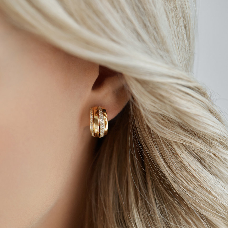 Náušnice s diamantmi Exquisite Feeling