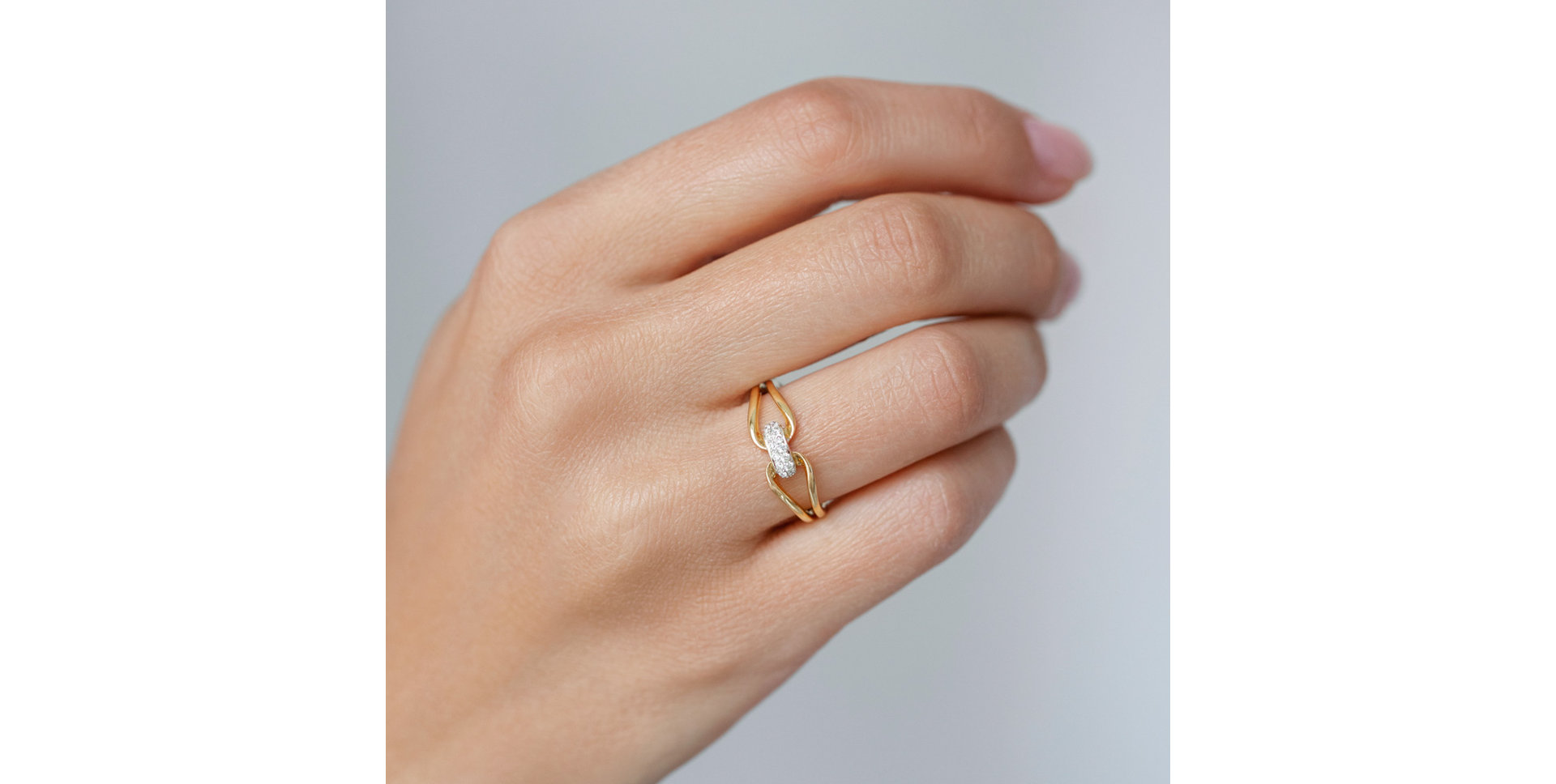 Prsteň s diamantmi Shiny Bond