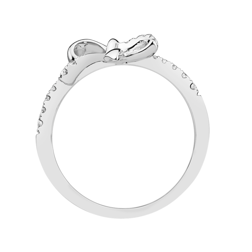 Prsteň s diamantmi Shiny Ribbon