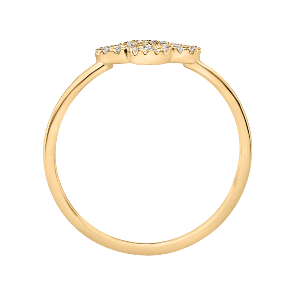 Prsteň s diamantmi Glamorous Petals