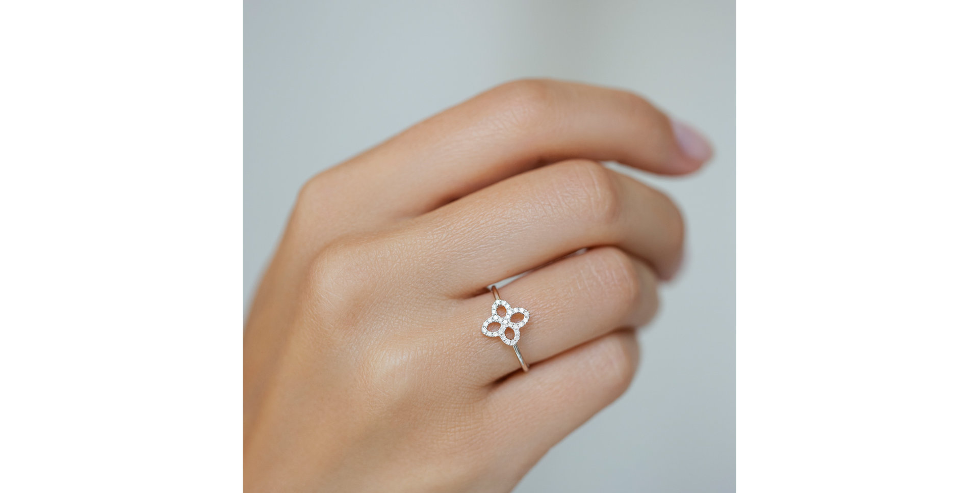 Prsteň s diamantmi Glamorous Petals