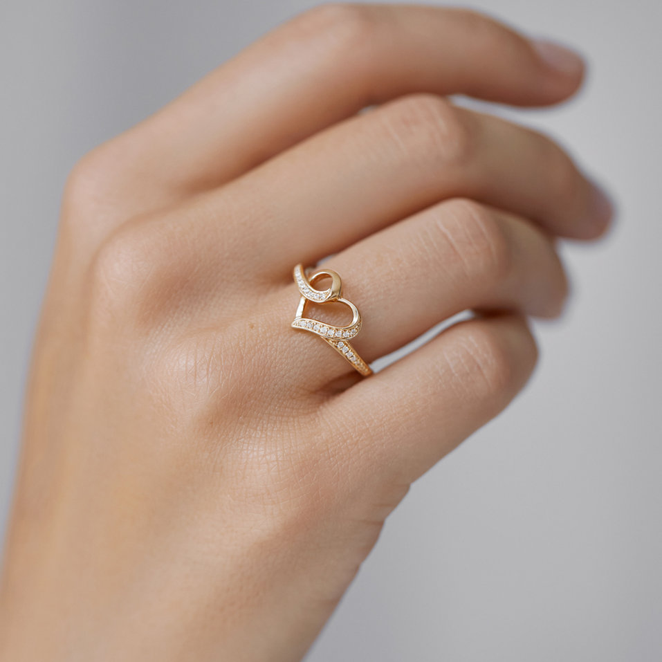 Prsteň s diamantmi Tangled Love