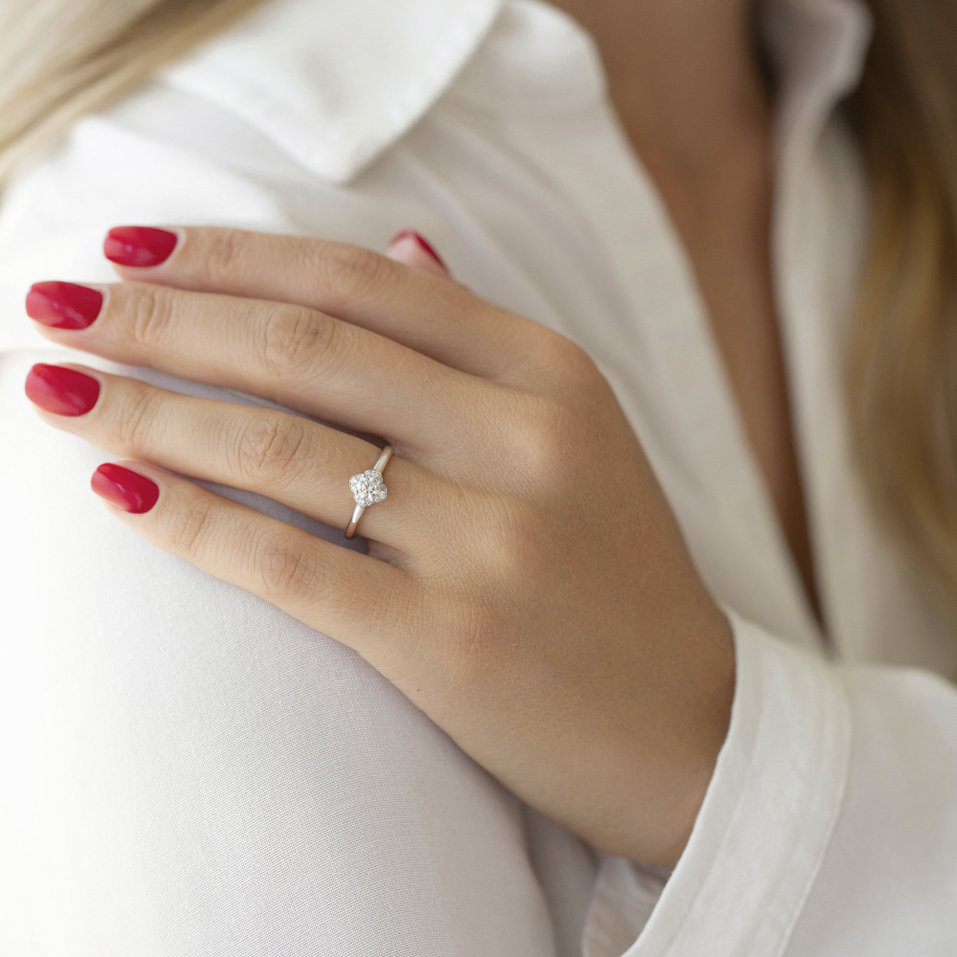 Prsteň s diamantmi Love Blossom