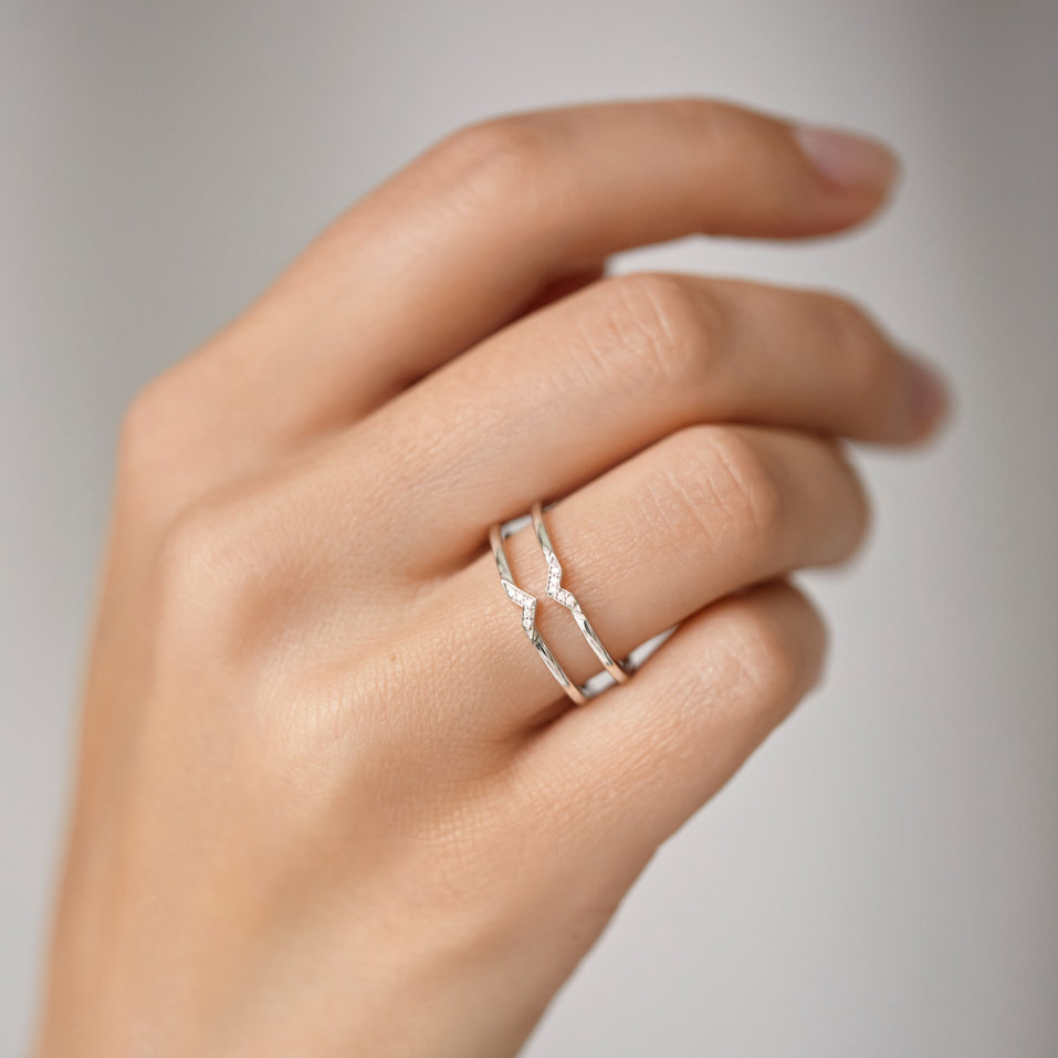 Prsteň s diamantmi Heaven Infinity