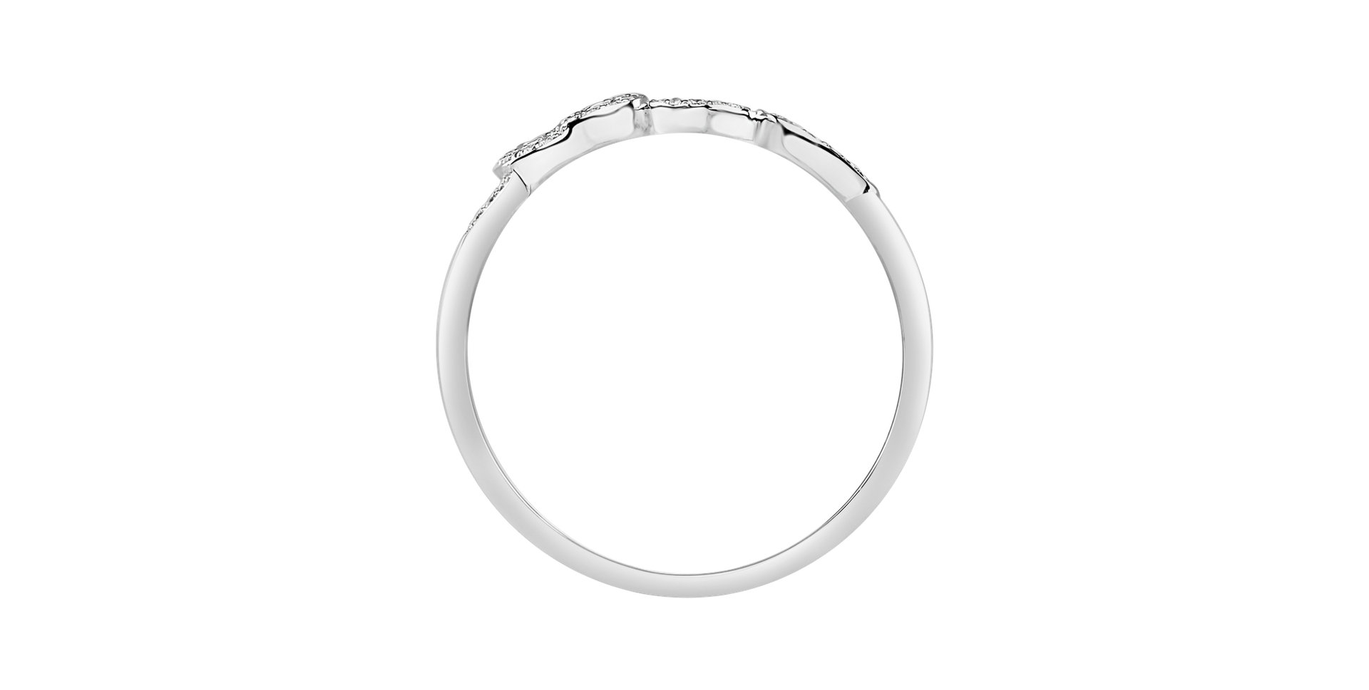 Prsteň s diamantmi Word Love