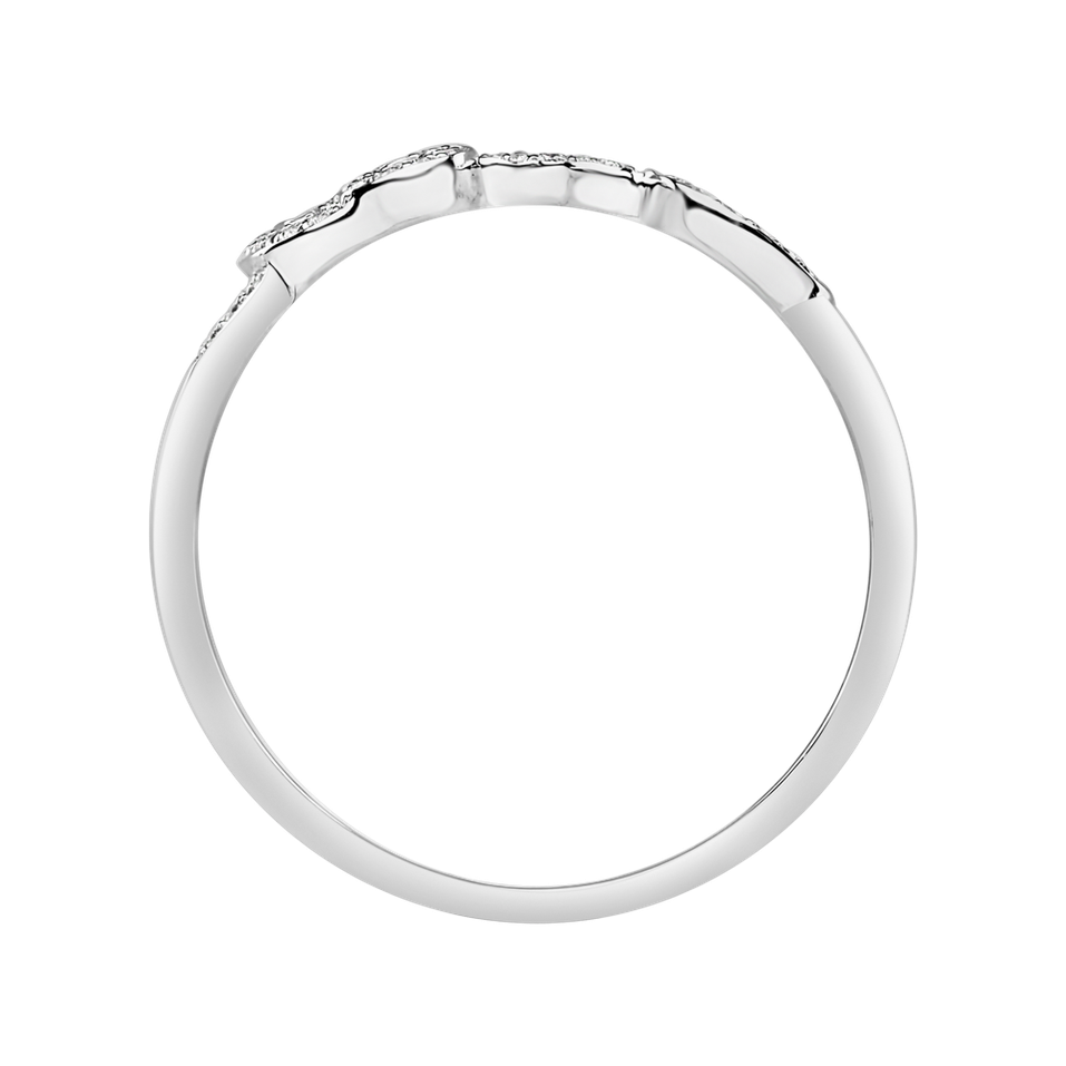 Prsteň s diamantmi Word Love