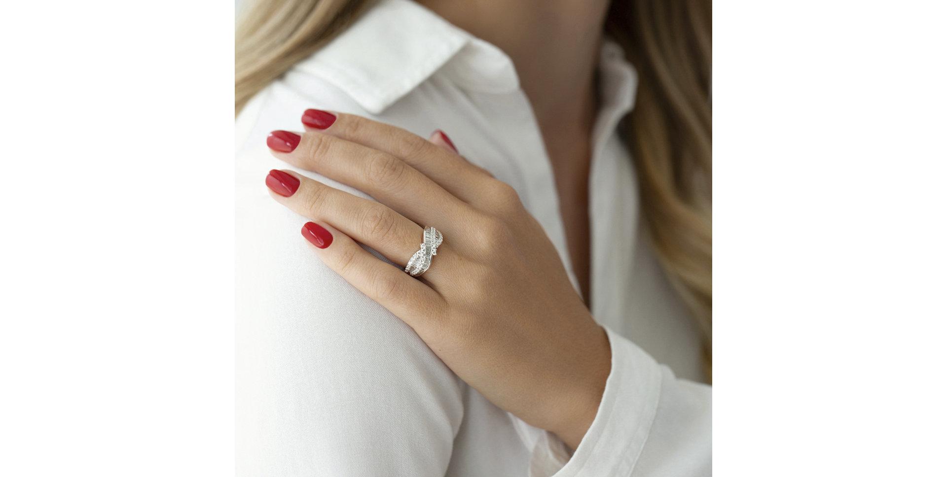 Prsteň s diamantmi Hermine