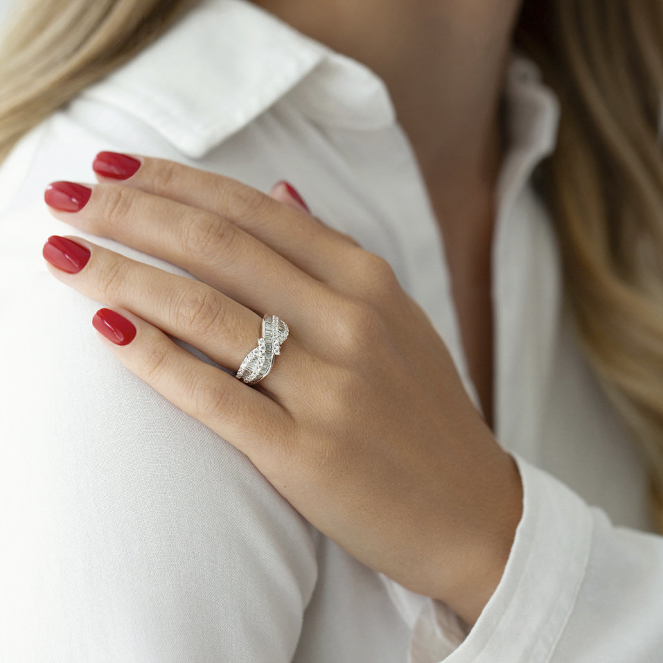 Prsteň s diamantmi Hermine