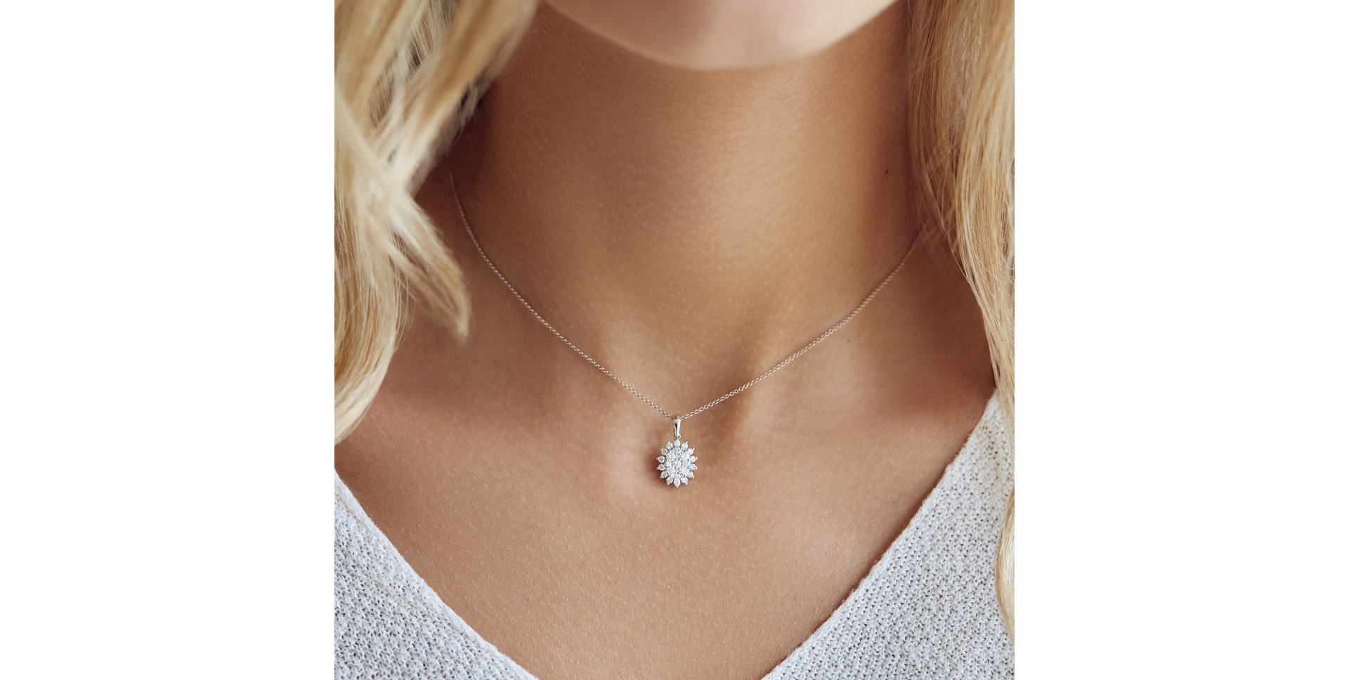 Přívěsok s diamantmi Star Fantasy