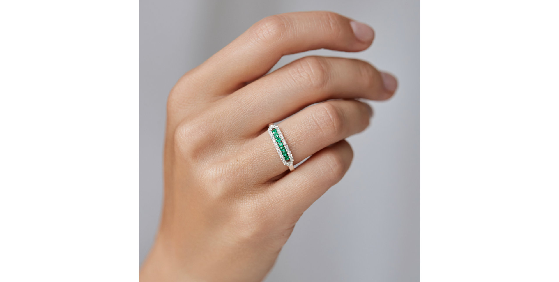 Prsteň s diamantmi a zafírmi Bright Life