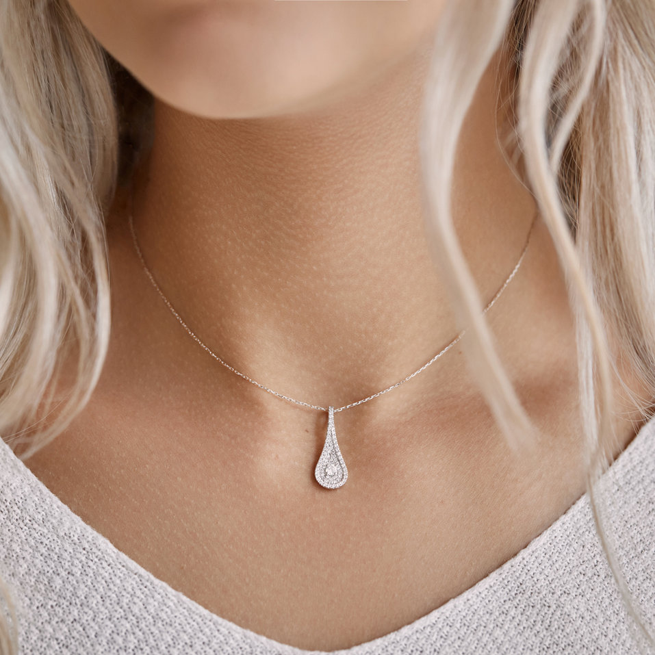 Přívěsok s diamantmi Classy Drop