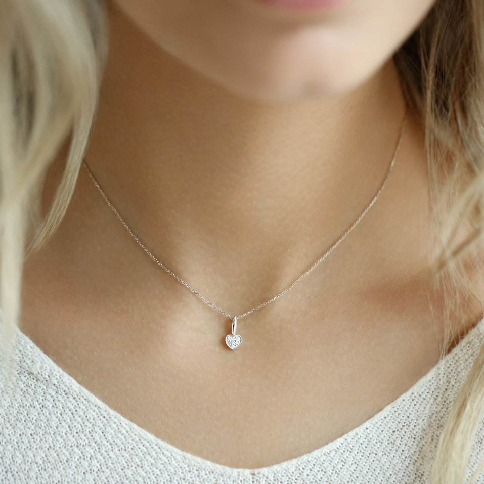 Přívěsok s diamantmi a zafírmi Recent Emotion