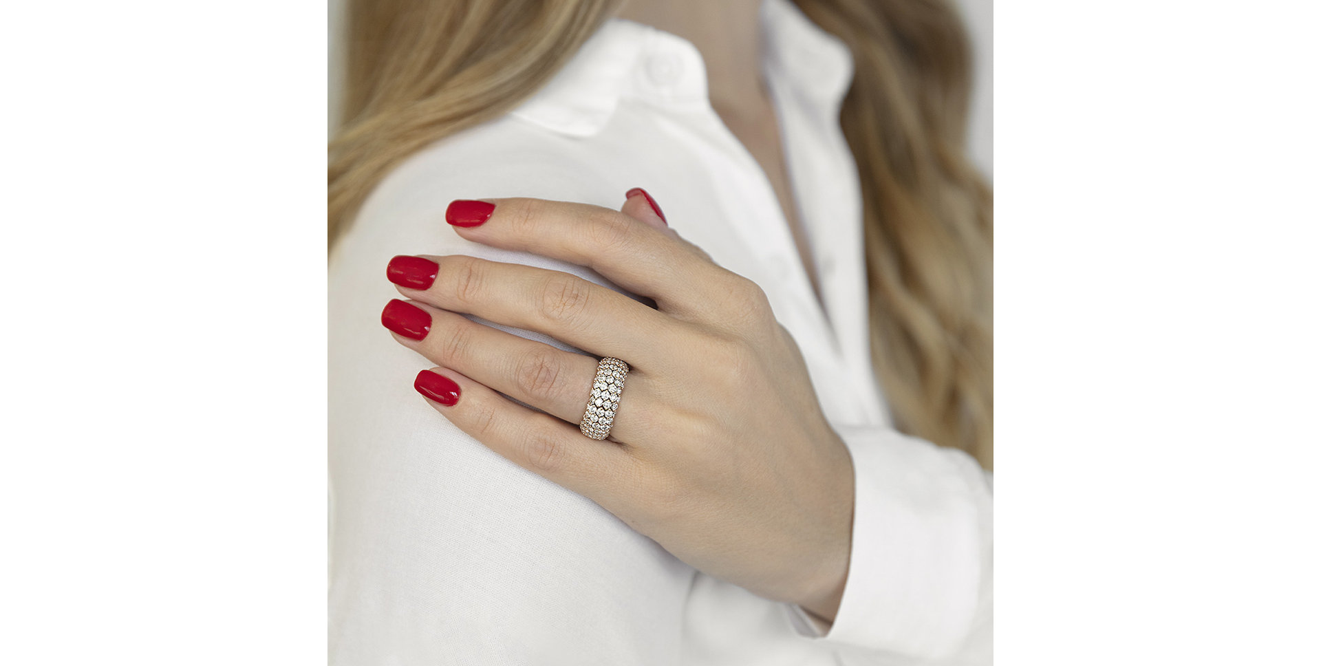 Prsteň s diamantmi Spring Storm