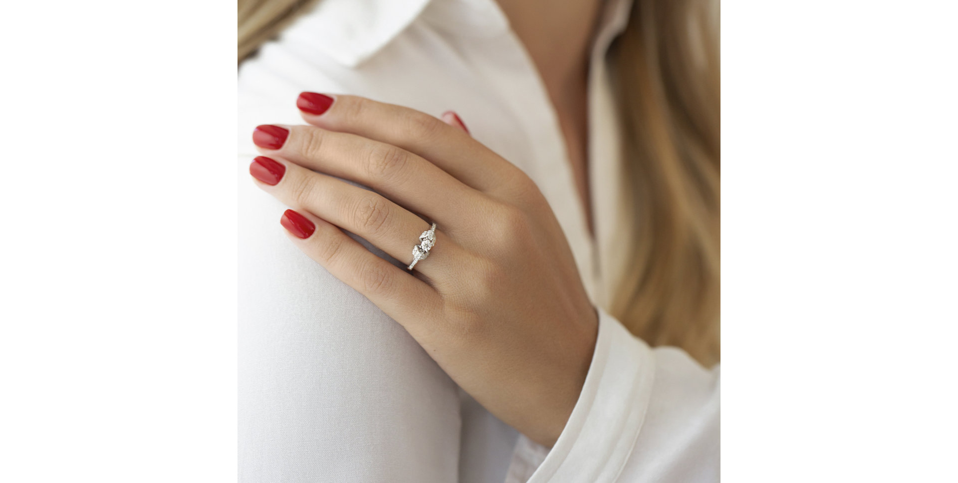 Prsteň s diamantmi Tugdual