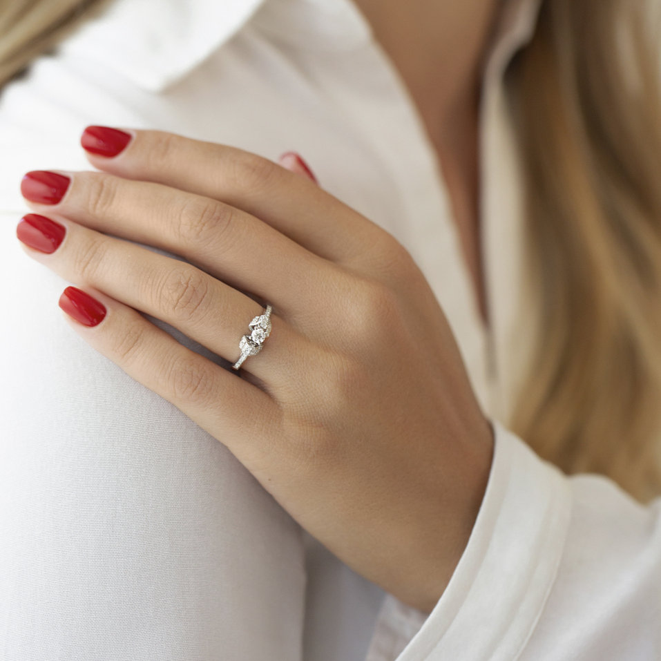 Prsteň s diamantmi Tugdual