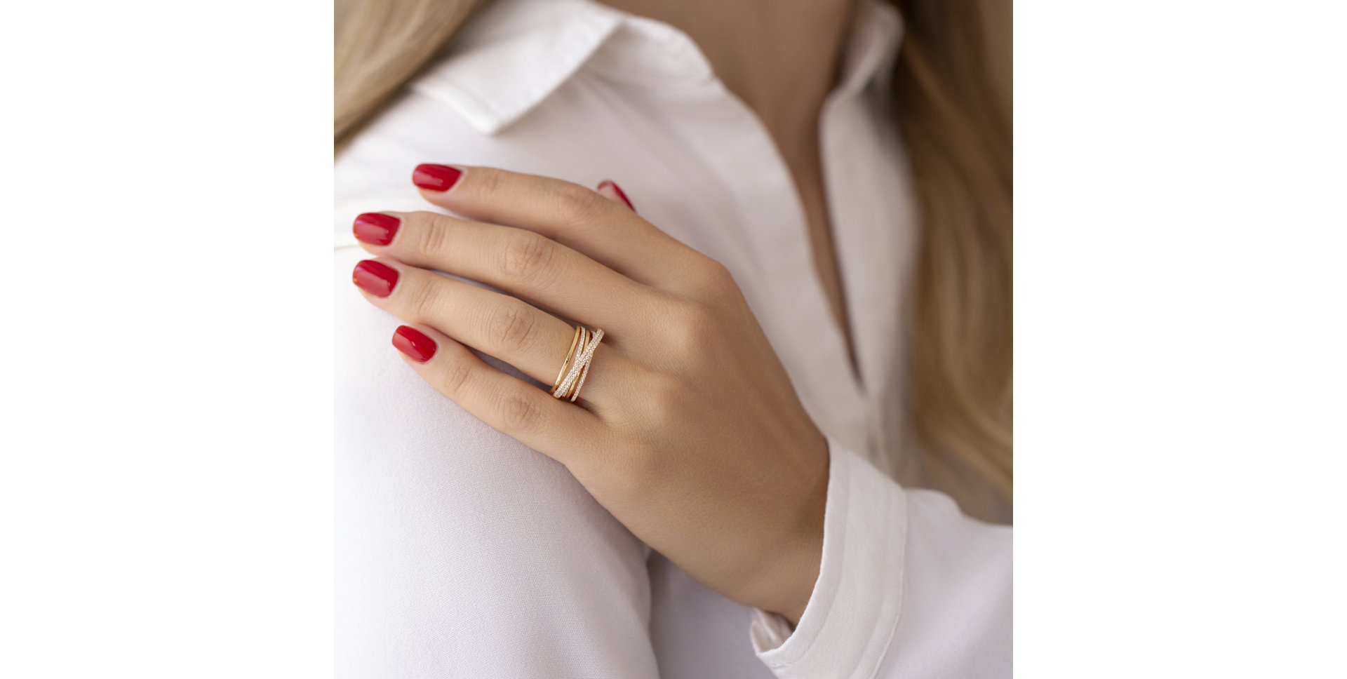 Prsteň s diamantmi Toussaint