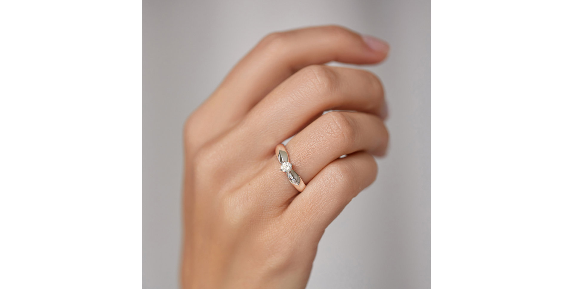 Prsteň s diamantom Bold Love