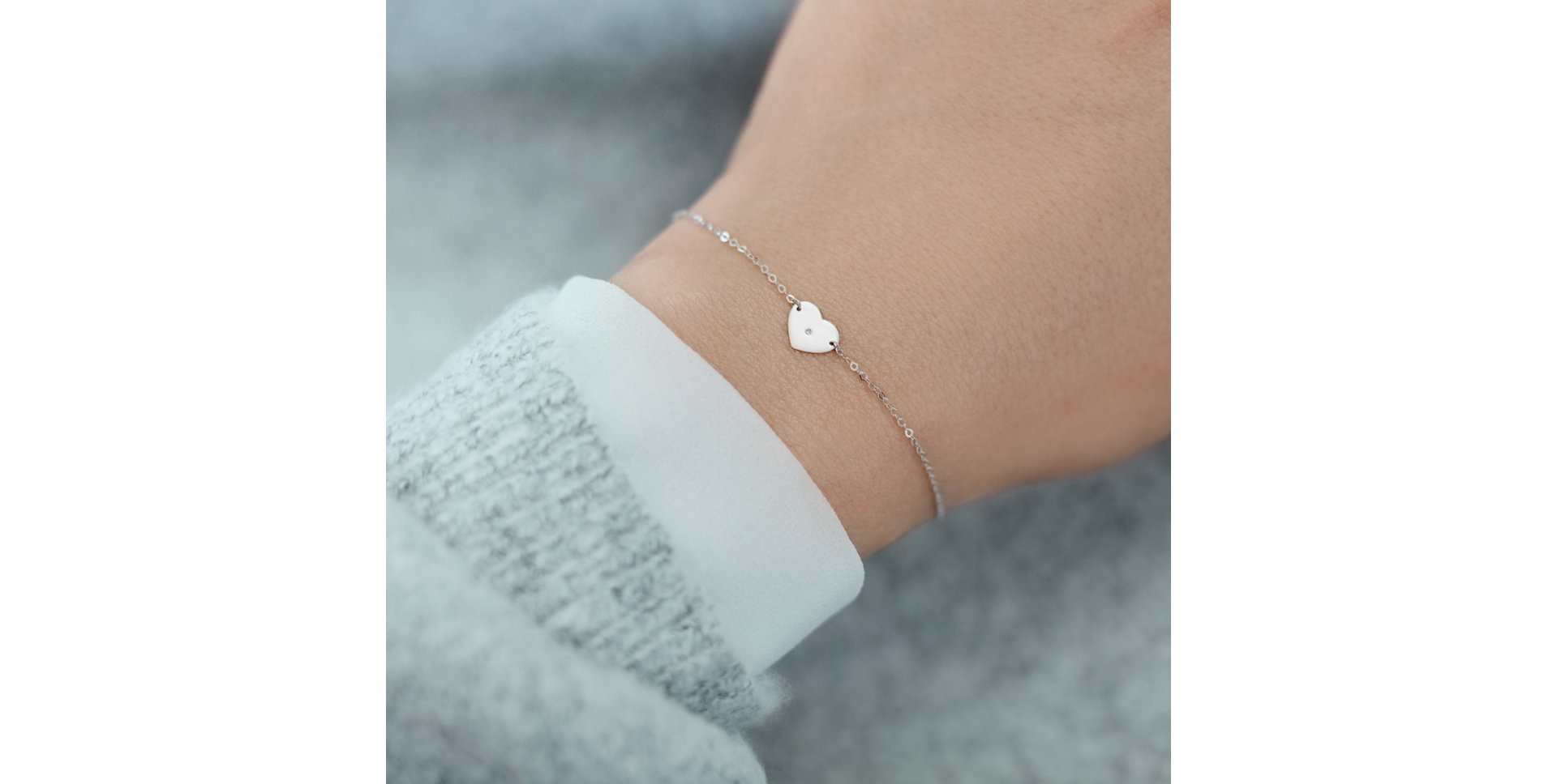 Náramok s diamantom My Heart