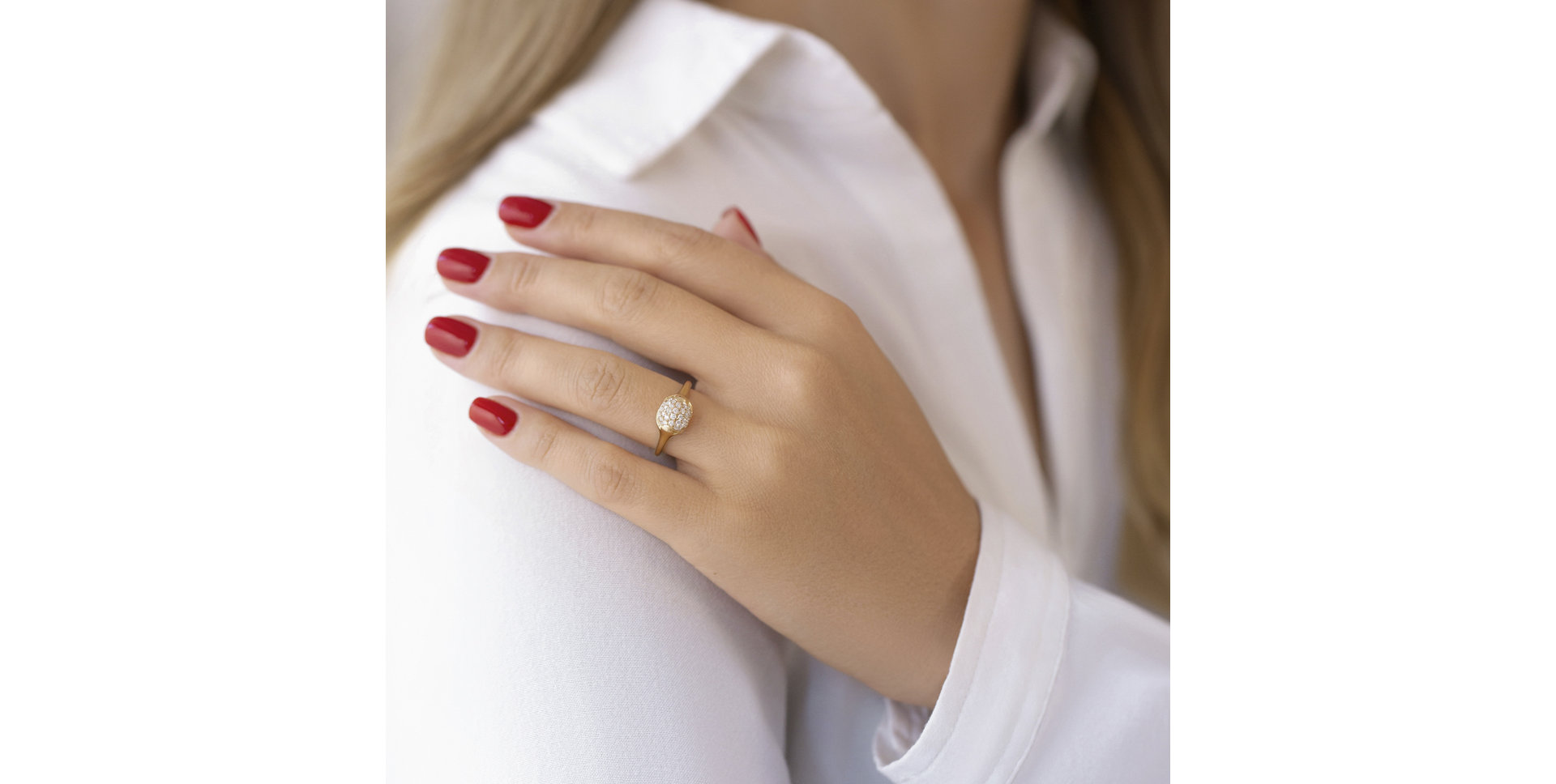 Prsteň s diamantmi Sunset