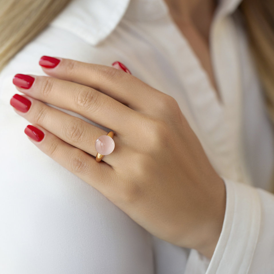 Prsteň s ruženínom Planet of Love