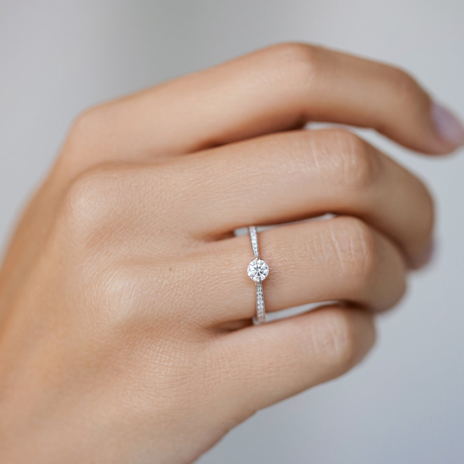 Prsteň s diamantmi Tender Love