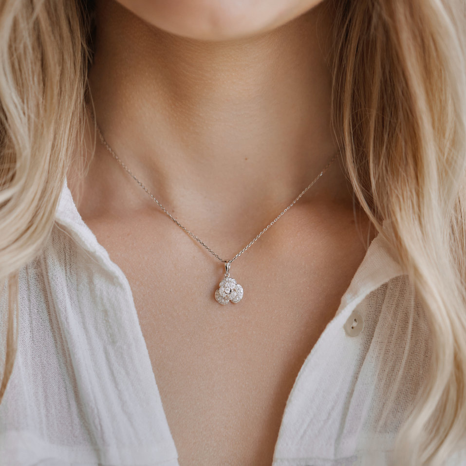 Přívěsok s diamantmi Fragrant Orchid