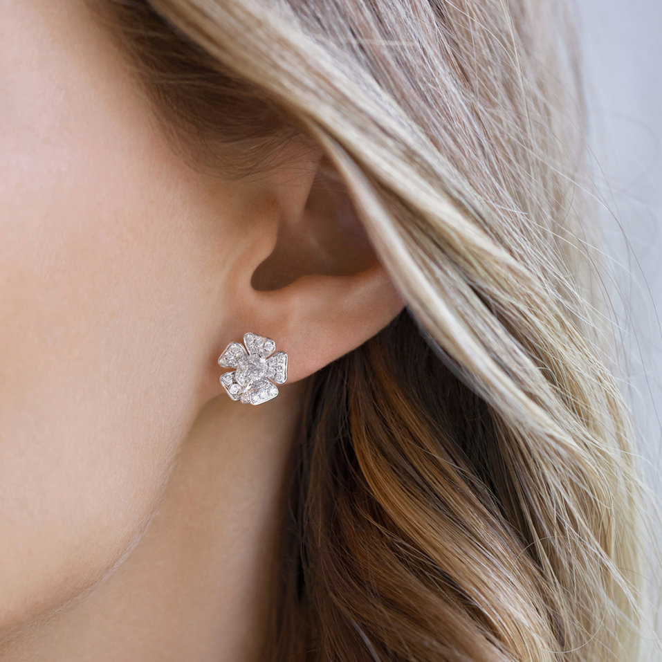 Náušnice s diamantmi Garden Life