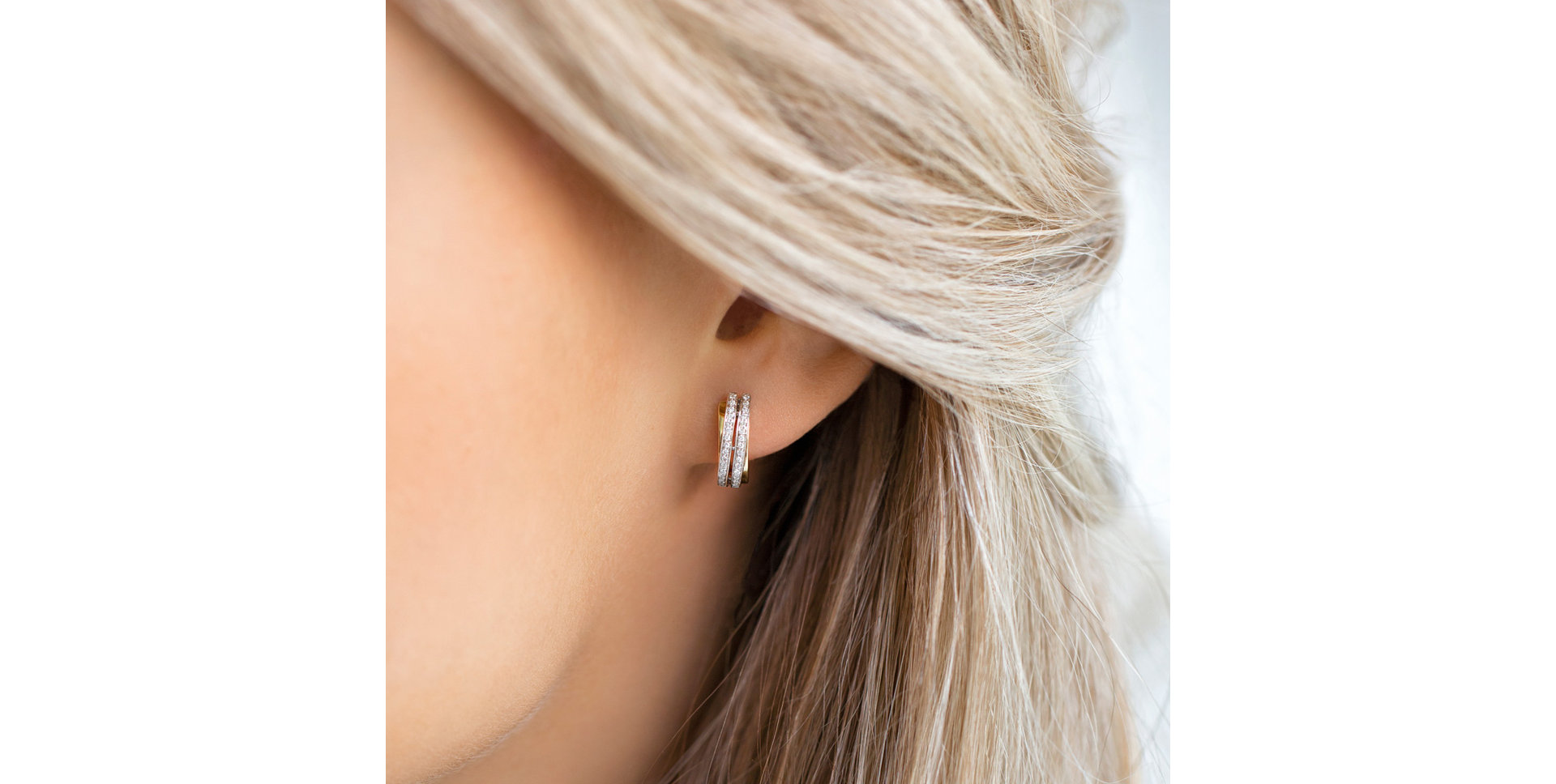 Náušnice s diamantmi Precious Sunray